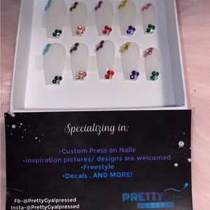 Re-Created Milky White with Colored Stones